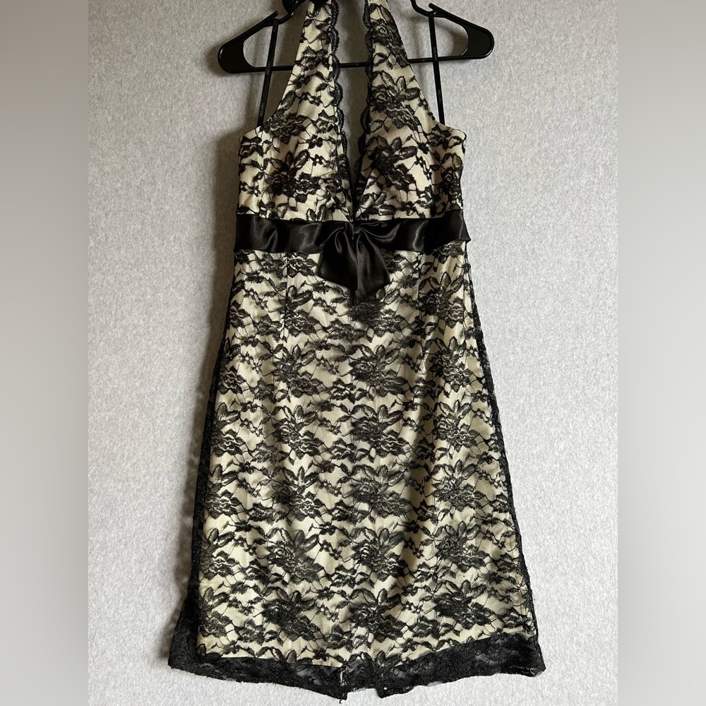 Delaru Womens Custom Dress Black Lace